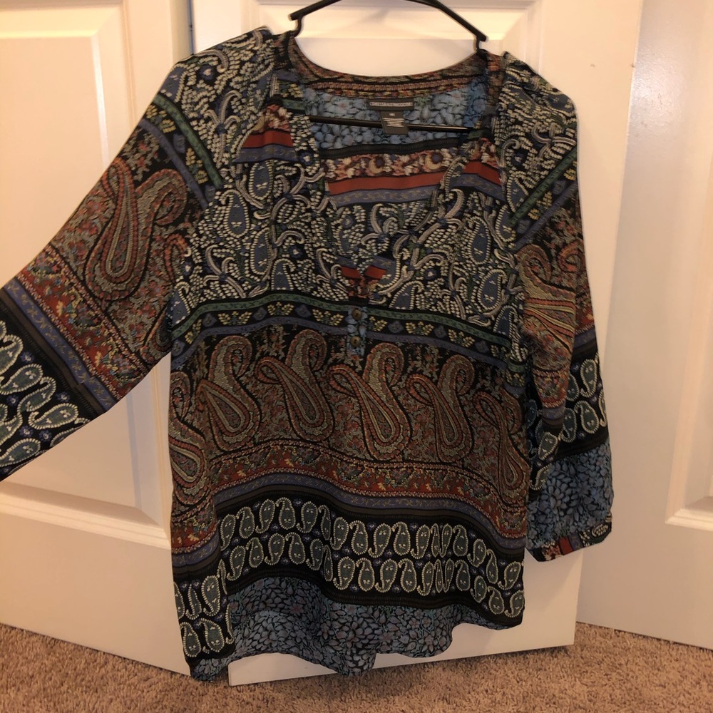 Boho long sleeve blouse
